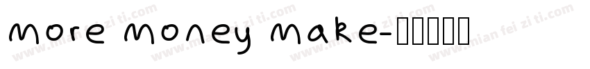 more money make字体转换